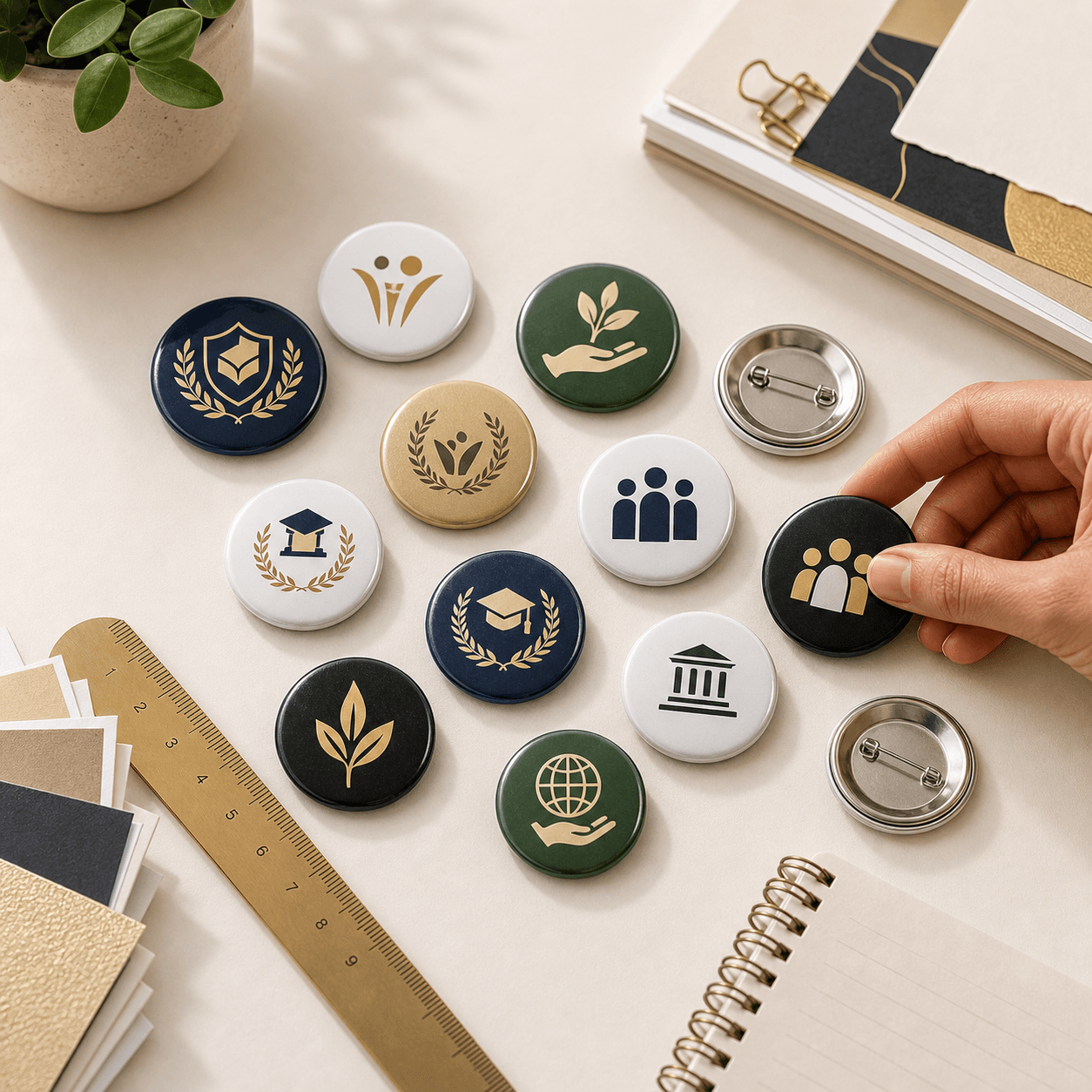 Round Button Badge